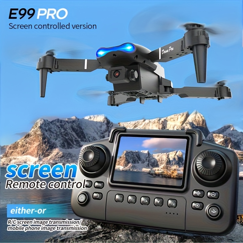 Складной дрон E99 PRO MAX с дв – обзор и цена Drone Led Light